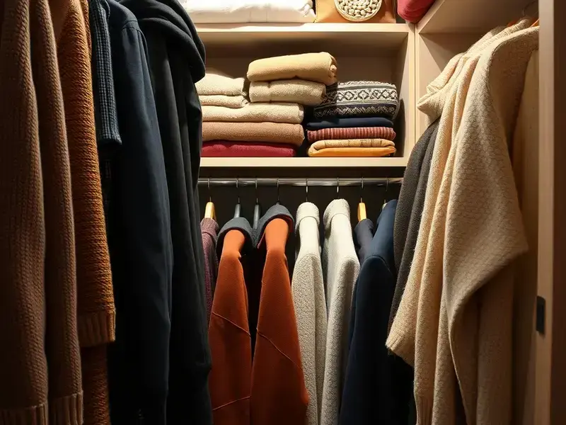 季節の変わり目の衣類