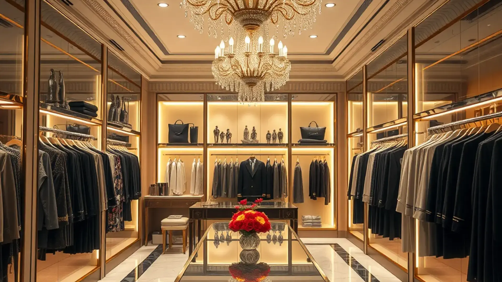 プレミアムドライクリーニング店内