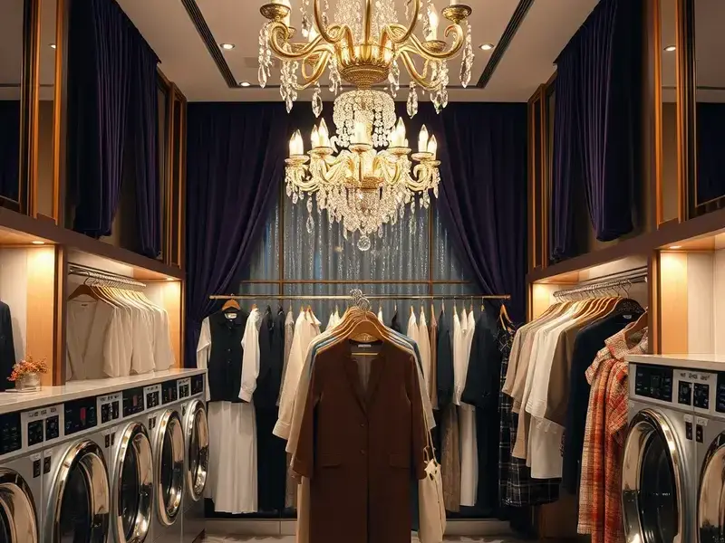 プレミアムドライクリーニング店内